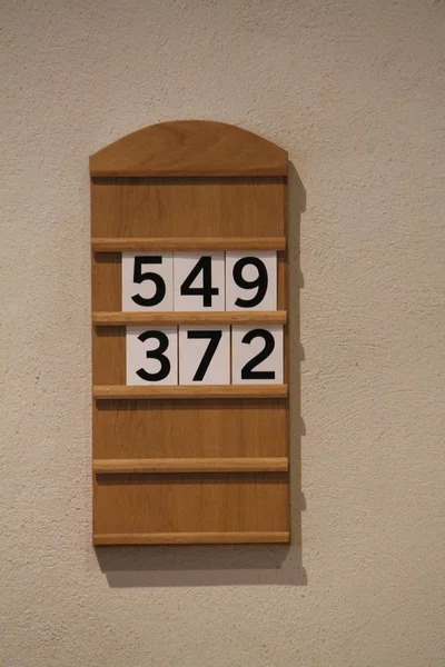A Simple Classic Wooden Church Service Order Board.