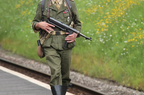 Die Uniform Eines Deutschen Jagdflugzeugs Aus Dem Zweiten Weltkrieg — Stockfoto