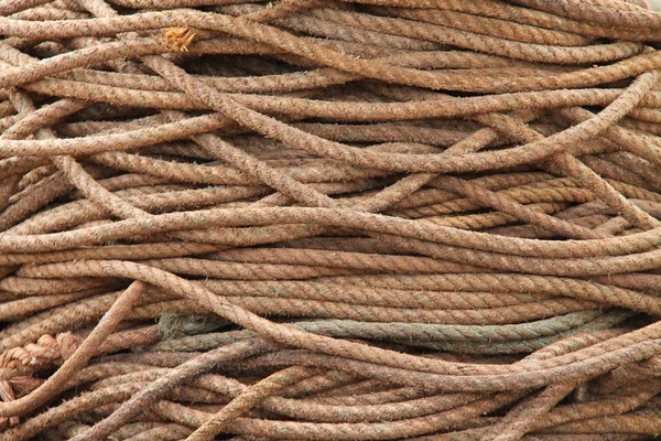 Background Image Pile Thick Rope — Stock Photo, Image
