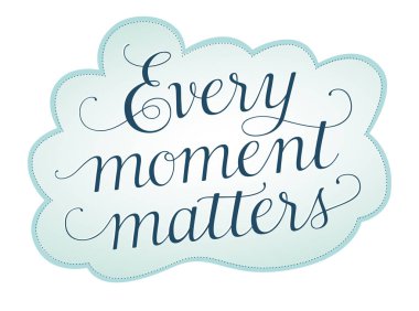 Her an konularda, bir handlettered motivasyonel teklif