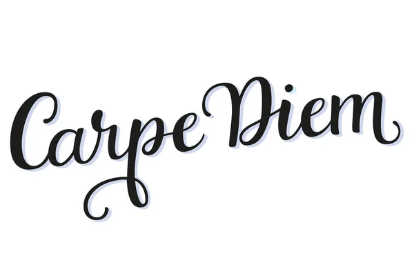 Carpe Diem kalligrafie Script — Stockvector