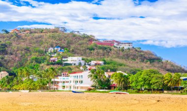 Boş mavi su beach Güney Nikaragua, Orta Amerika