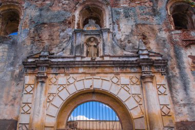 Ciudad de Guatemala, Guatemala, Nisan, 25, 2018: Katedrali de Santiago bir Roma Katolik Kilisesi, yaklaşık 1541 inşa edilmiştir, ama depremden 1669 yıkıldı