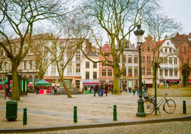 Brüksel, Belçika, Mayıs, 31, 2018: Eski şehir Brussels City, açık görünümünü üzerinde 1.8 milyon, Belçika'daki en büyük nüfusa sahip