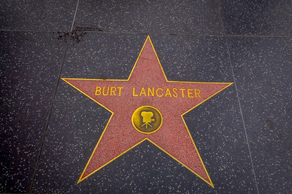 Los Angeles, Kalifornia, USA, JUNE, 15, 2018: Burt Lancaster tähti Hollywood Walk of Famessa Hollywoodissa, Kaliforniassa — kuvapankkivalokuva