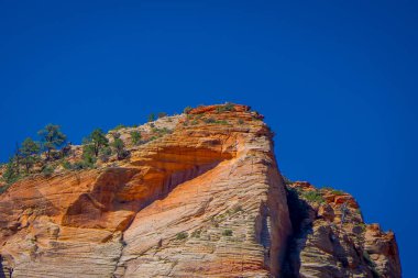 Melekler açılış izi boyunca güzel sahne Zion National Park Ridge yürüyüş Zion Canyon, Utah Hiking