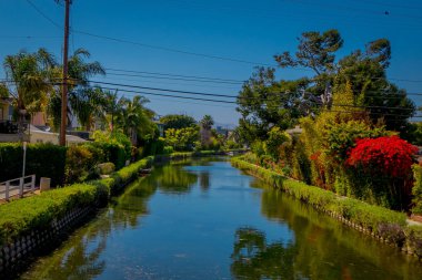 Güzel eski Venedik kanallar görüntülemek, Başrahip Kinney California, güzel yaşam alanı tarafından inşa