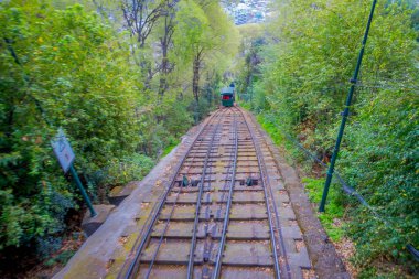hill, san cristobal hill, santiago, Şili için üst tramvay