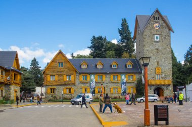 Civic Centre, Centro Civico ve Bariloche City San Carlos de Bariloche, Arjantin şehir merkezinde ki ana meydan