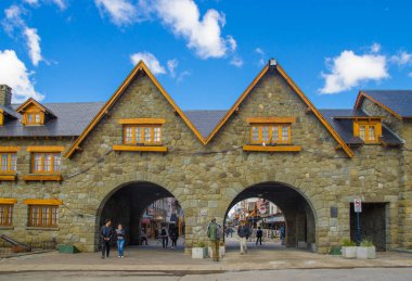 Civic Centre, Centro Civico ve Bariloche City San Carlos de Bariloche, Arjantin şehir merkezinde ki ana meydan