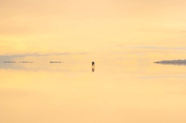 Salar de Uyuni, dünyanın en büyük tuz düz alan, Altiplano, Bolivya, Güney Amerika.