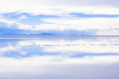Salar de Uyuni, the world's largest salt flat area, Altiplano, Bolivia, South America. clipart