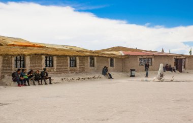 Salar de Uyuni, Bolivya Eski Evleri Salar de Uyuni