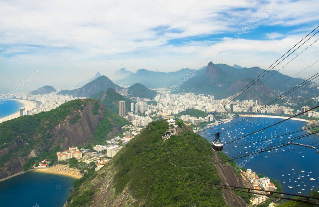 Rio De Janeiro, Brazil in the summer sun light