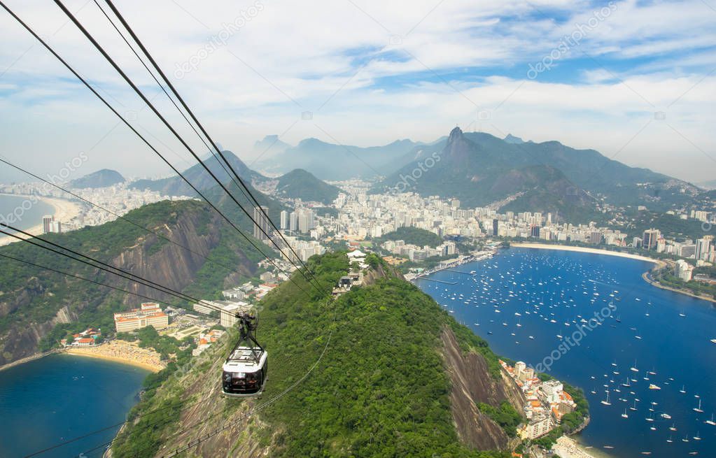 Rio De Janeiro, Brazil in the summer sun light