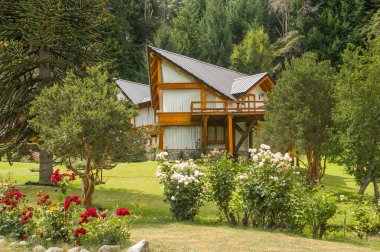 Lake Nahuel Huapi ve Villa La Angostura şehir, Arjantin