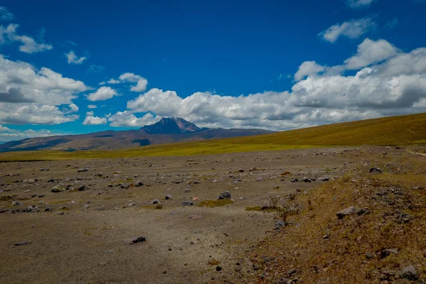 Cotopaxi National Park in Ecuador, in a summer morning. — Stock Photo, Image