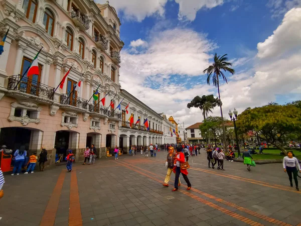 Quito, Ecuador, 29 вересня 2019: Вид на історичний центр Кіто, Еквадор. Проголошений Юнеско — стокове фото