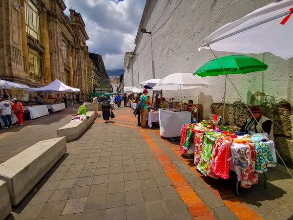2019年9月29日，厄瓜多尔基多：厄瓜多尔基多历史中心。 Unesco发表的声明 — 图库照片