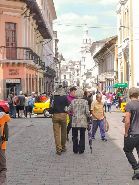 2019年9月29日，厄瓜多尔基多：厄瓜多尔基多历史中心。 Unesco发表的声明 — 图库照片