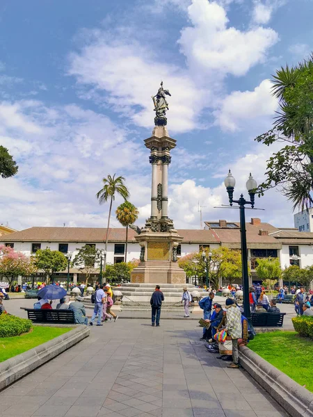 Quito, Ecuador, 29 вересня 2019: Вид на історичний центр Кіто, Еквадор. Проголошений Юнеско — стокове фото