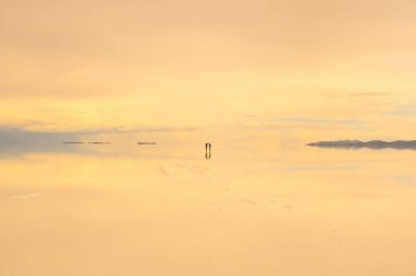 Salar de Uyuni, dünyanın en büyük tuz düzlüğü, Altiplano, Bolivya, Güney Amerika.