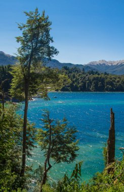 Lake Nahuel Huapi ve Villa La Angostura şehir, Arjantin