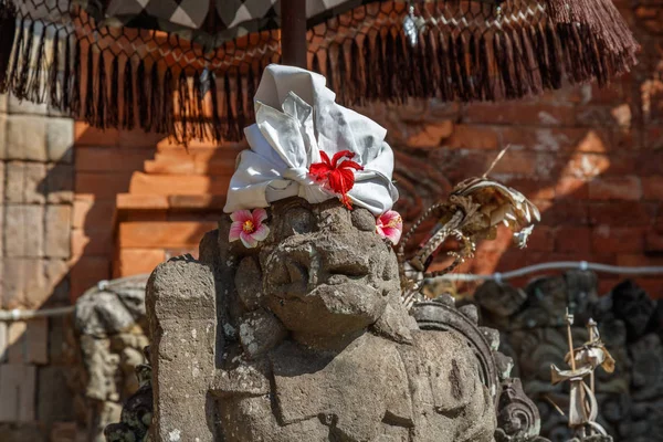 Estatua Guardia Udong Cerca Del Templo Hindú Balinés Buruan Bali — Foto de Stock