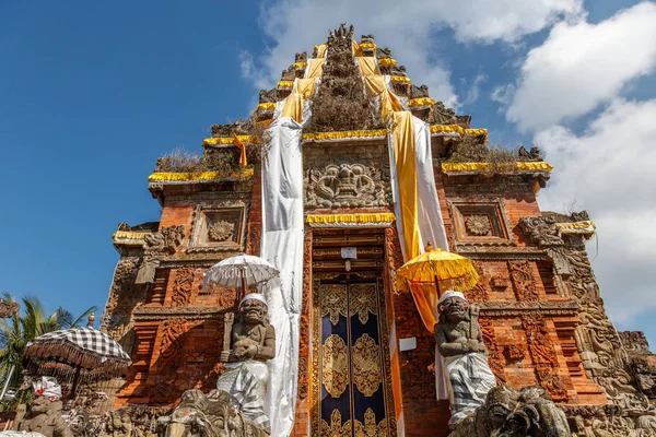 Porte Ingresso Del Tempio Indù Balinese Buruan Bali Indonesia — Foto Stock