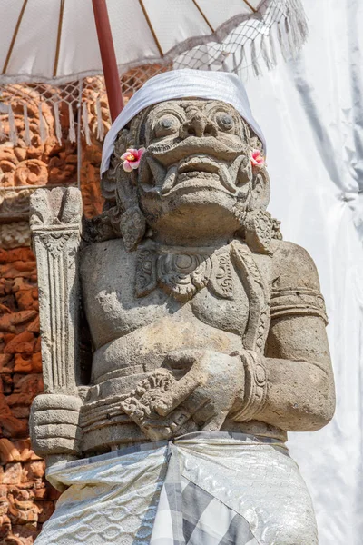 Estatua Guardia Udong Cerca Del Templo Hindú Balinés Buruan Bali — Foto de Stock