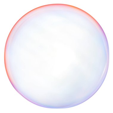 Beyaz arkaplanda sabun köpüğü .