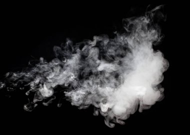 Karanlık bir arkaplanda soyut duman .