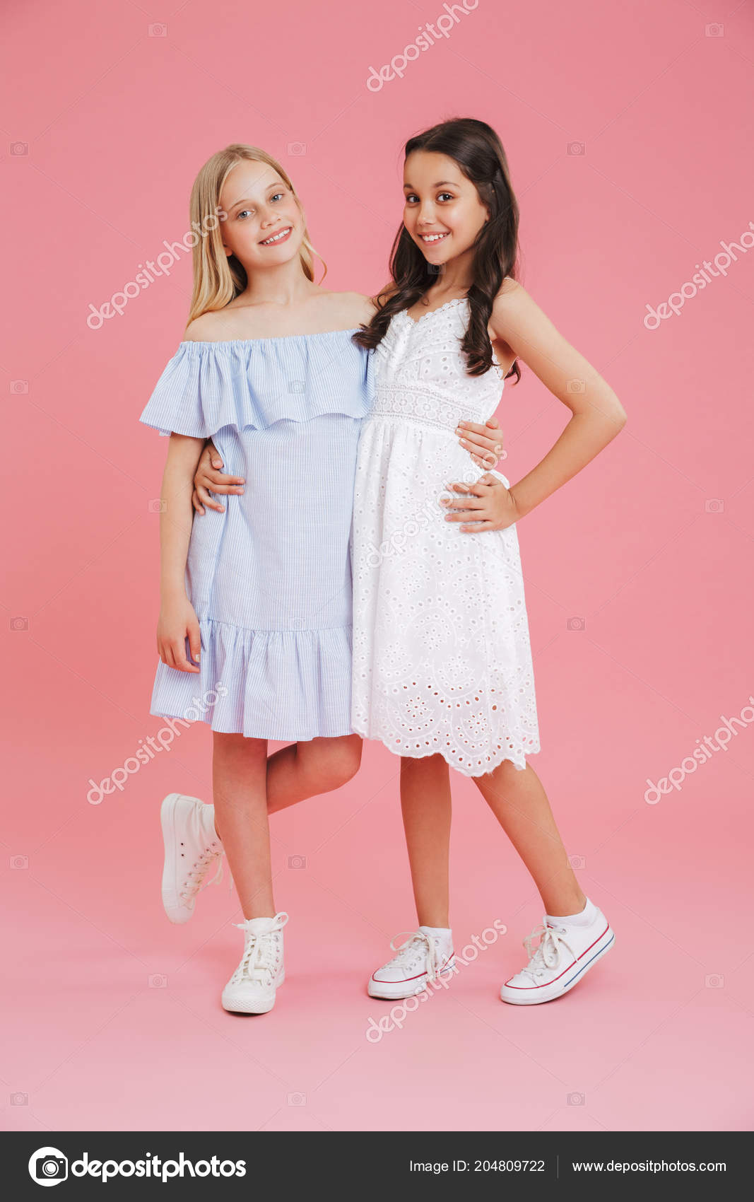 girls full length dress