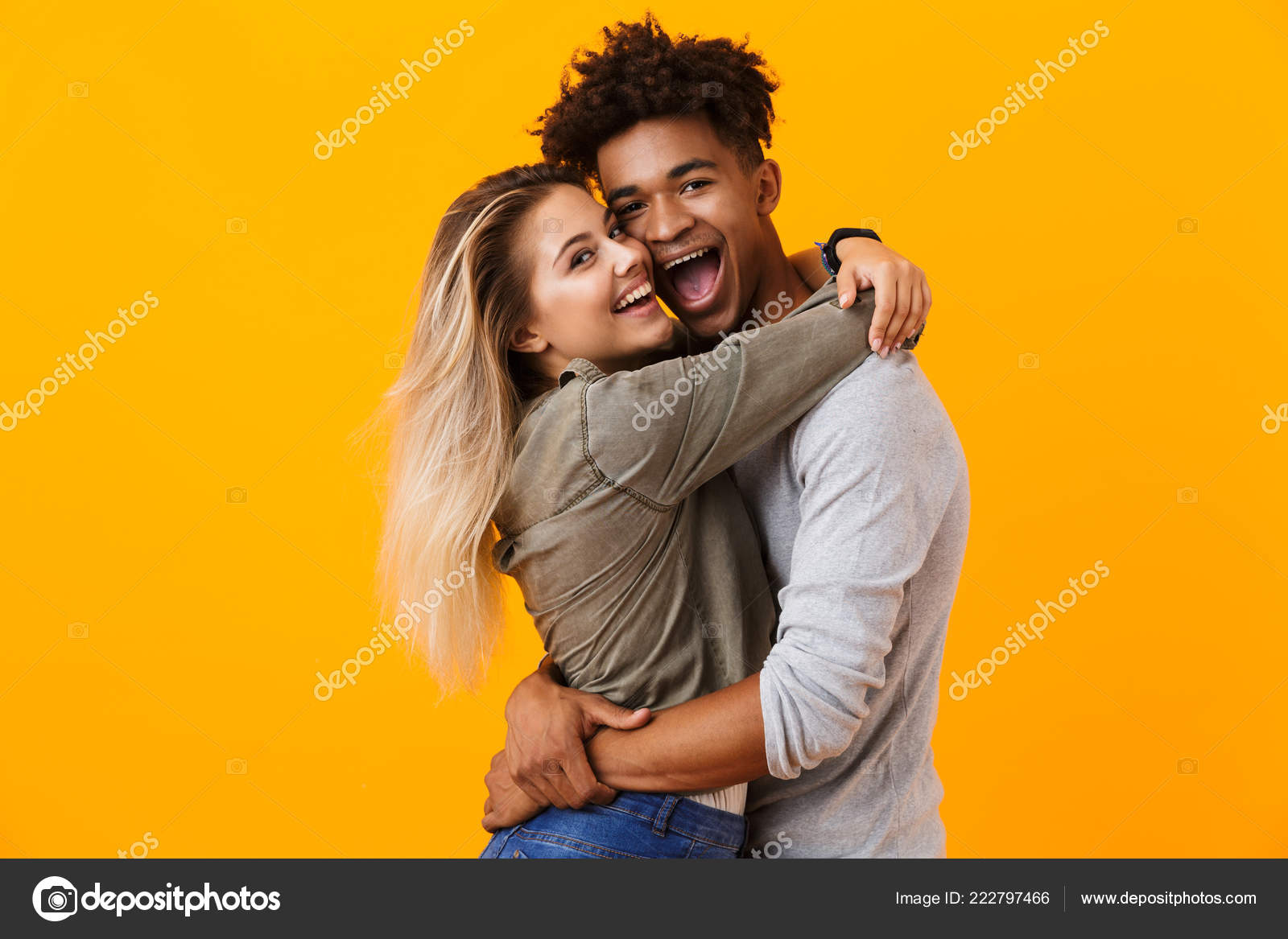 Happy Young Indian Couple Posing Stock Photo - Image of cheerful, portrait:  58049198