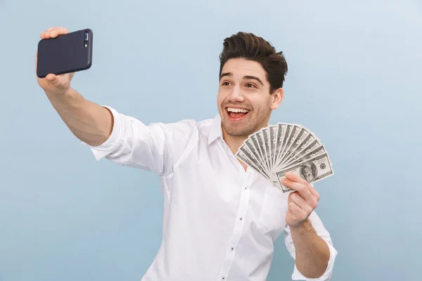 Portrait of a cheerful handsome young man — Stock Photo, Image