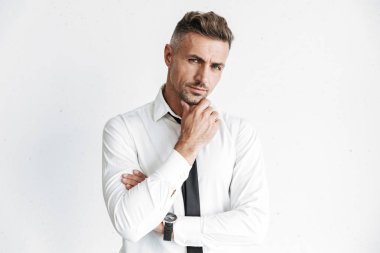 Handsome confident businessman