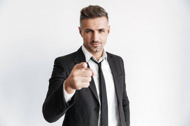 Handsome confident businessman