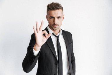 Handsome confident businessman