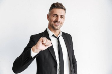 Handsome confident businessman