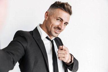 Handsome confident businessman