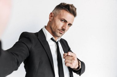 Handsome confident businessman