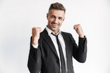 Handsome confident businessman