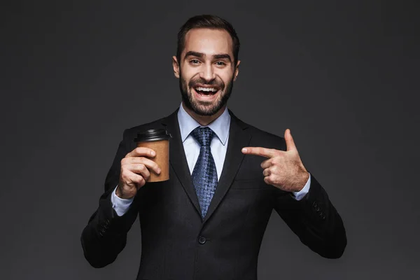 Retrato de um empresário bonito confiante — Fotografia de Stock