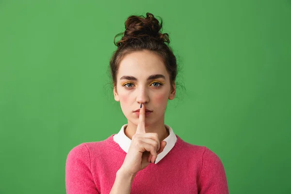 Portrait of a pretty young woman standing — Stock Photo, Image