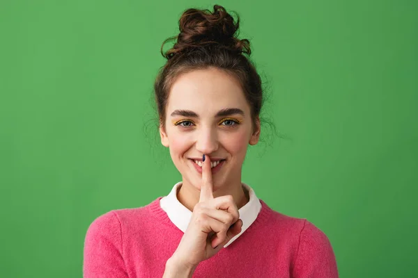 Portrait of a pretty young woman standing — Stock Photo, Image