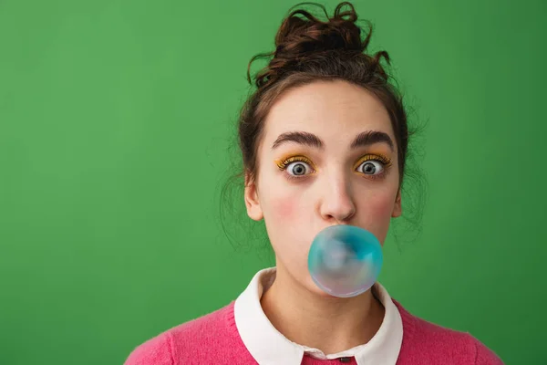 Portrait of a cheerful young woman — Stock Photo, Image