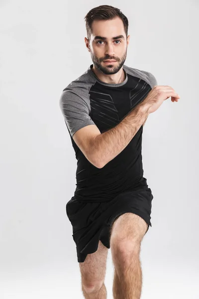 Confident motivated sportsman running — Stock Photo, Image