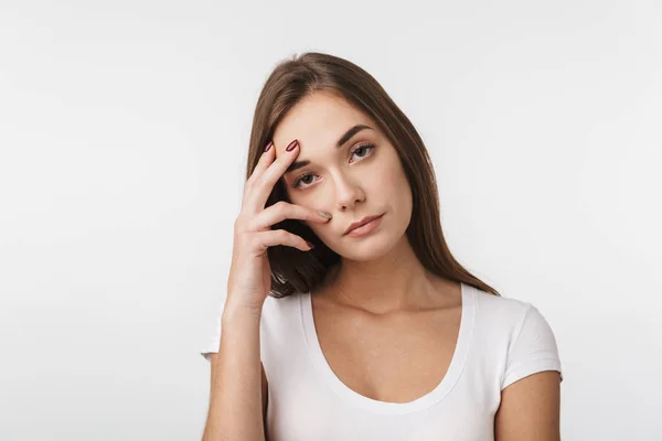 Portret van een mooie jonge vrouw — Stockfoto