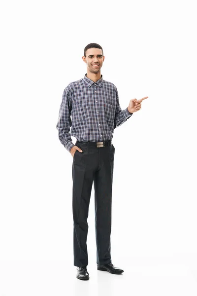 Full length portrait of a happy young man — Stock Photo, Image