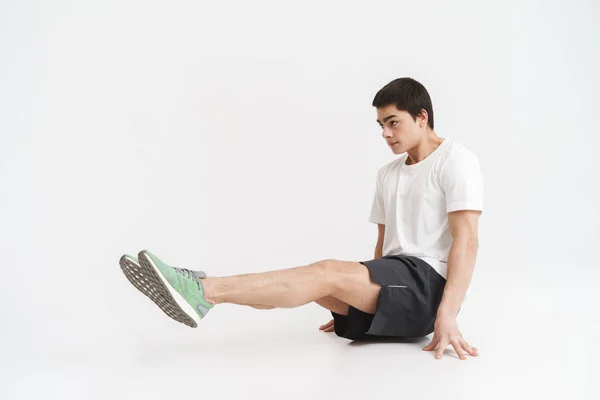 Volle Länge eines gesunden fitten Sportlers — Stockfoto